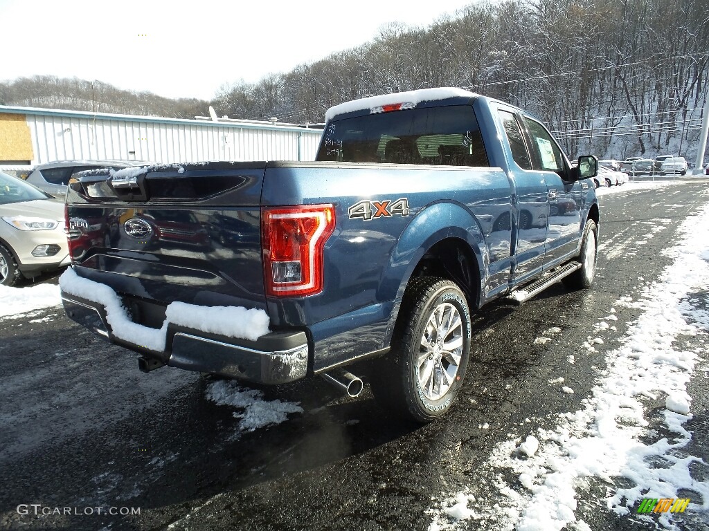 2017 F150 XLT SuperCab 4x4 - Blue Jeans / Earth Gray photo #5
