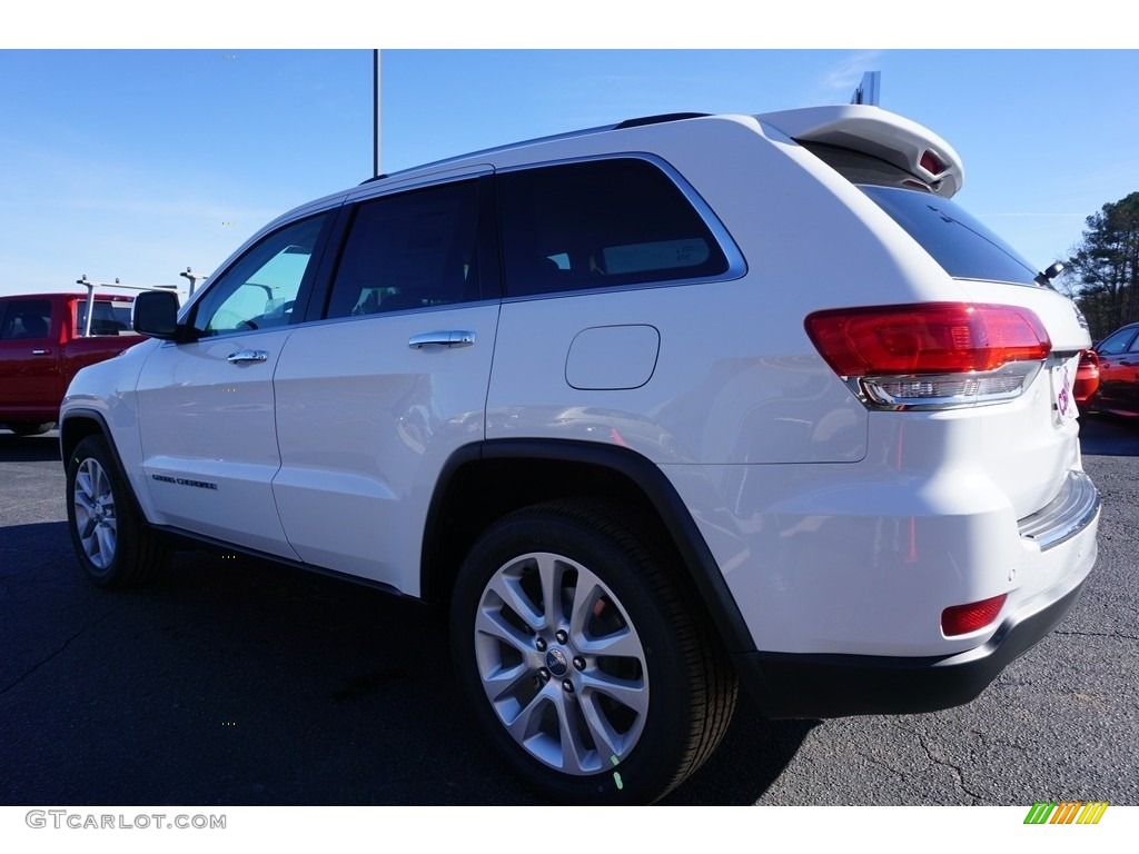 2017 Grand Cherokee Limited - Bright White / Black/Light Frost Beige photo #5