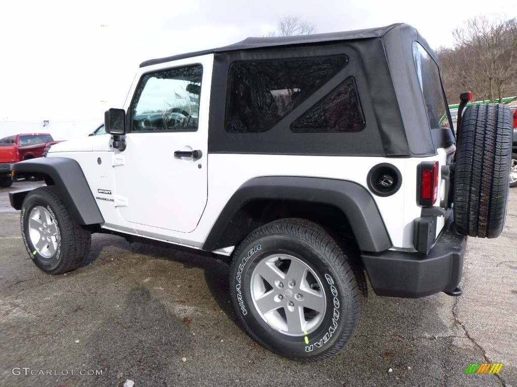 2017 Wrangler Sport 4x4 - Bright White / Black photo #3