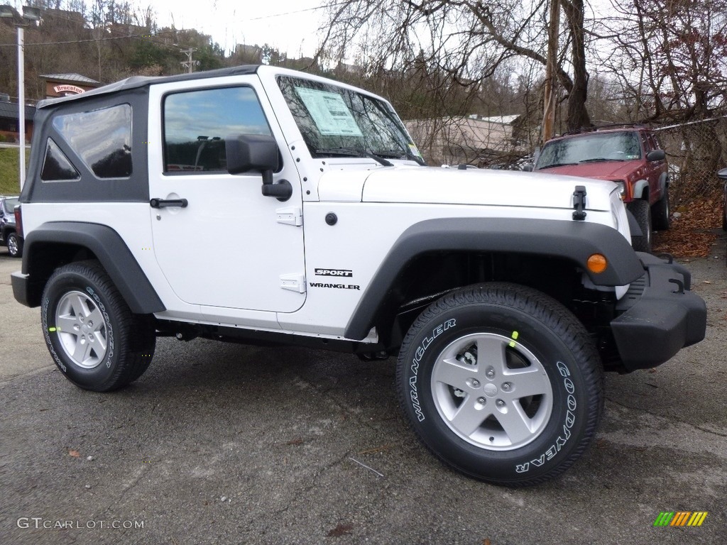 2017 Wrangler Sport 4x4 - Bright White / Black photo #8