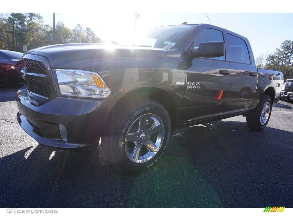 2017 1500 Express Crew Cab 4x4 - Granite Crystal Metallic / Black/Diesel Gray photo #3