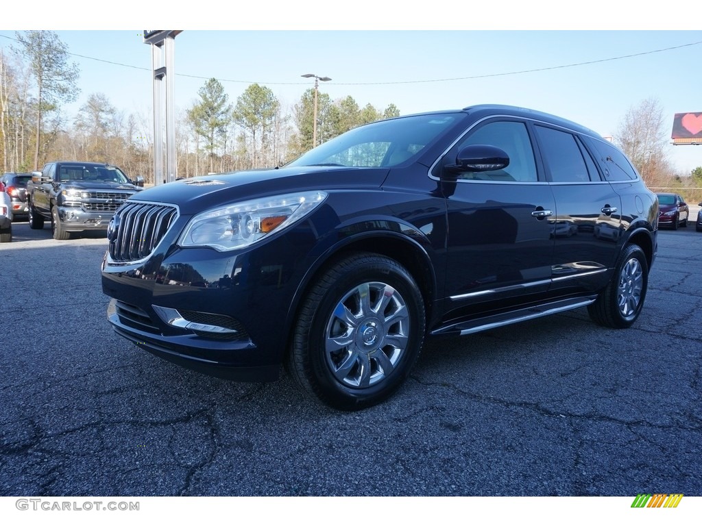 2017 Enclave Premium - Dark Sapphire Blue Metallic / Light Titanium photo #3