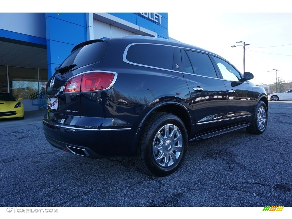 2017 Enclave Premium - Dark Sapphire Blue Metallic / Light Titanium photo #7