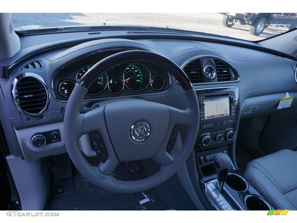 2017 Enclave Premium - Dark Sapphire Blue Metallic / Light Titanium photo #10
