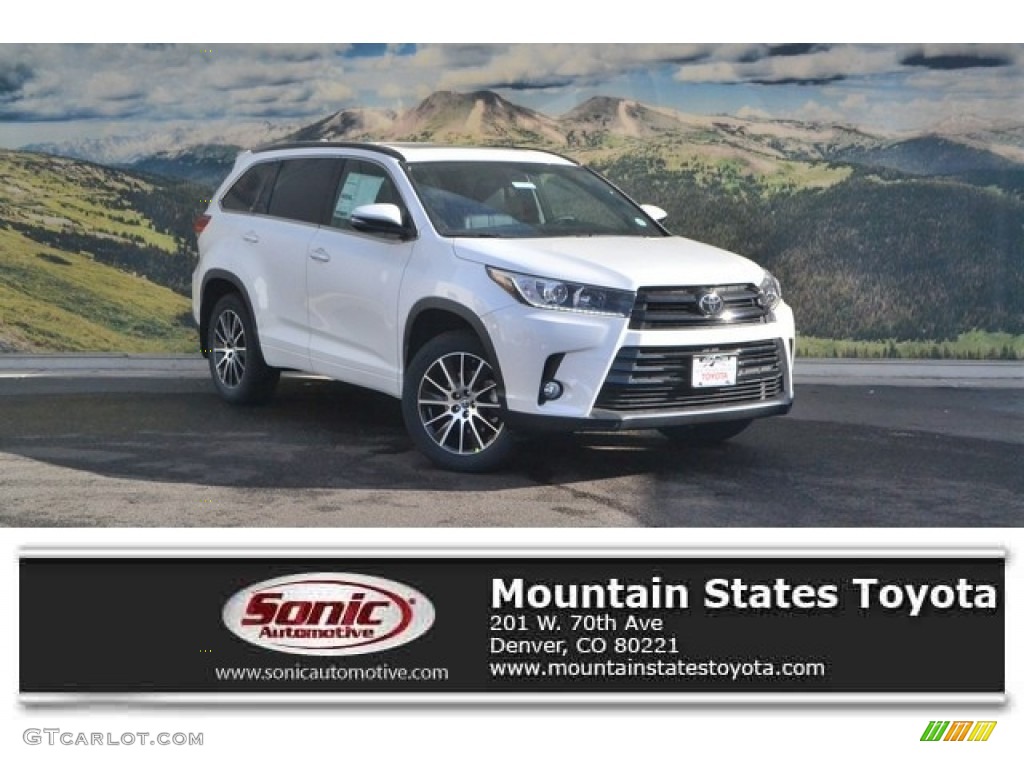 2017 Highlander SE AWD - Blizzard White Pearl / Black photo #1