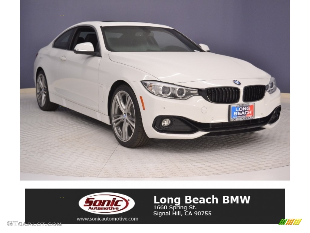 2017 4 Series 430i Coupe - Alpine White / Black photo #1