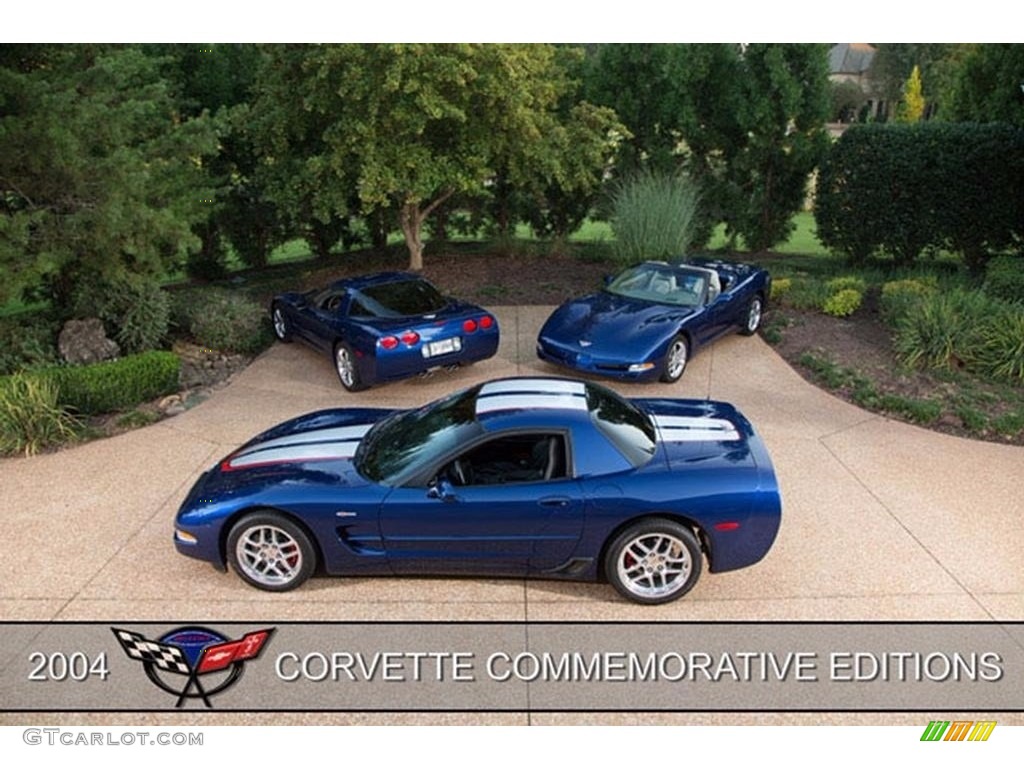2004 Corvette Convertible - LeMans Blue Metallic / Shale photo #5