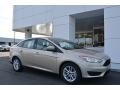 White Gold 2017 Ford Focus SE Sedan Exterior