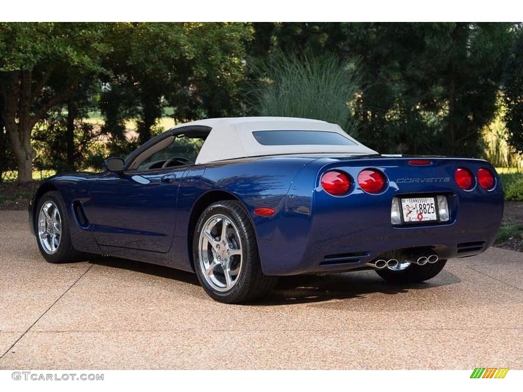 2004 Corvette Convertible - LeMans Blue Metallic / Shale photo #15