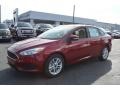 2017 Ruby Red Ford Focus SE Sedan  photo #3