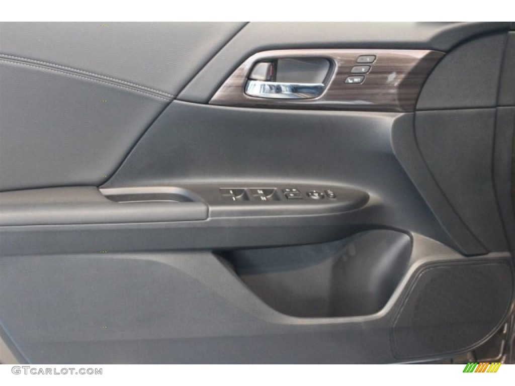 2017 Accord Hybrid Touring Sedan - Mandarin Gold Metallic / Black photo #7