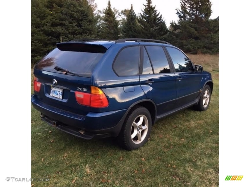2001 X5 3.0i - Topaz Blue Metallic / Beige photo #3