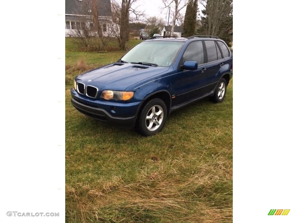 2001 X5 3.0i - Topaz Blue Metallic / Beige photo #6