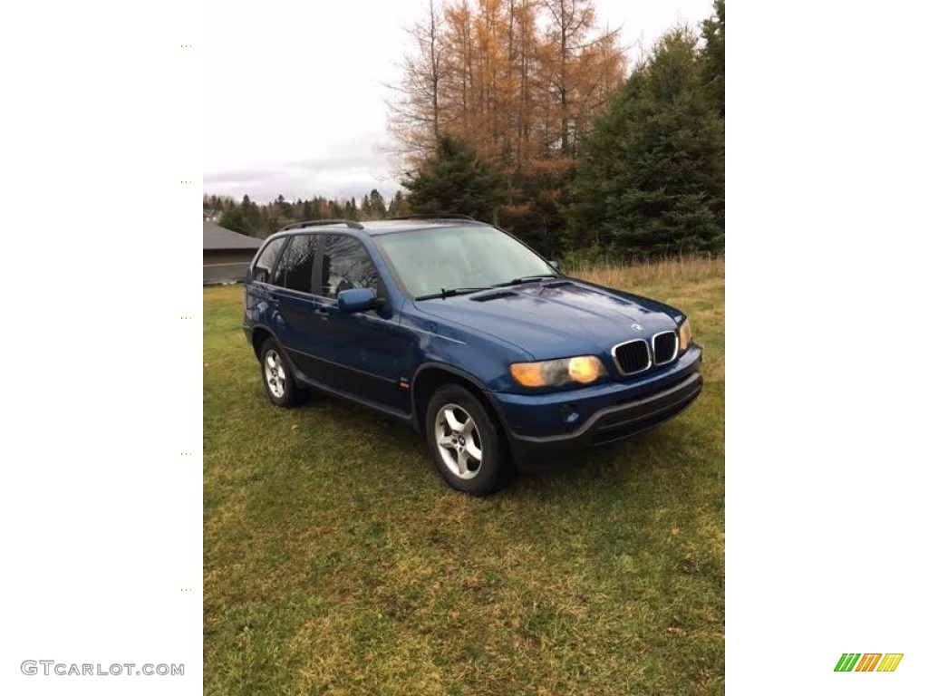 2001 X5 3.0i - Topaz Blue Metallic / Beige photo #7