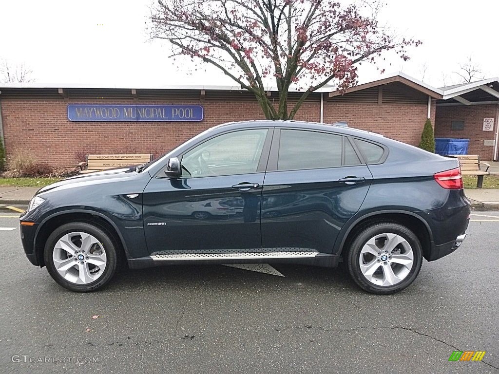2013 X6 xDrive35i - Midnight Blue Metallic / Saddle Brown photo #2