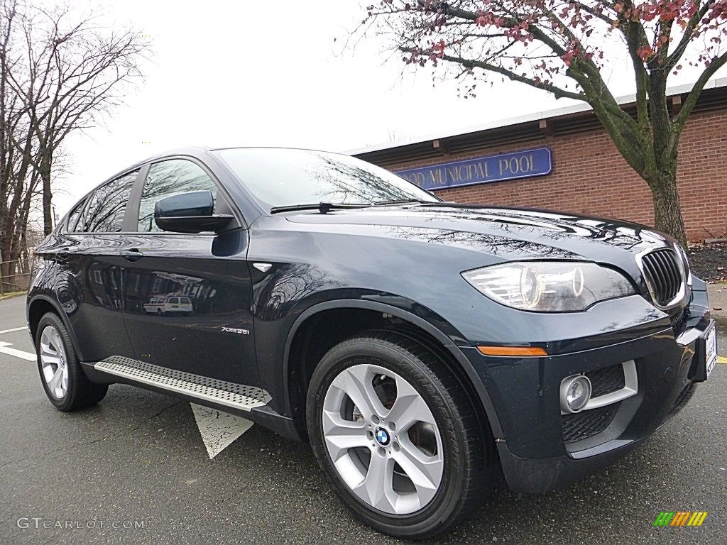 2013 X6 xDrive35i - Midnight Blue Metallic / Saddle Brown photo #7