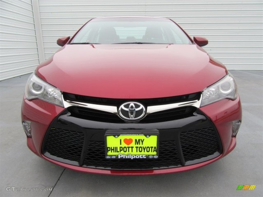 2015 Camry XSE - Ruby Flare Pearl / Black photo #2