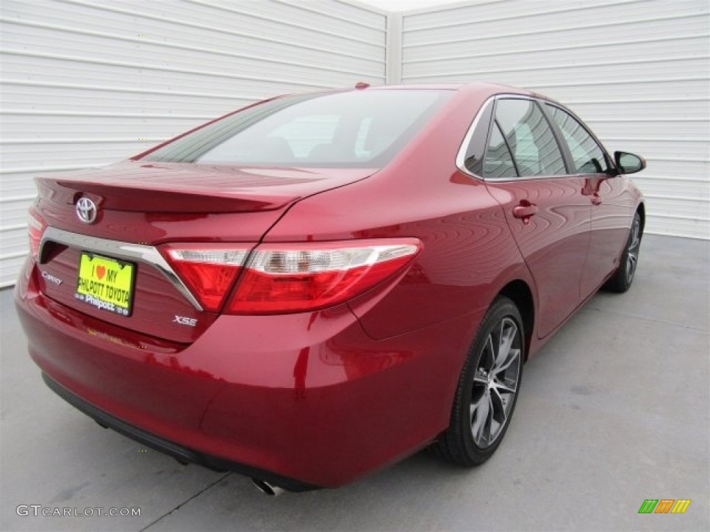 2015 Camry XSE - Ruby Flare Pearl / Black photo #7