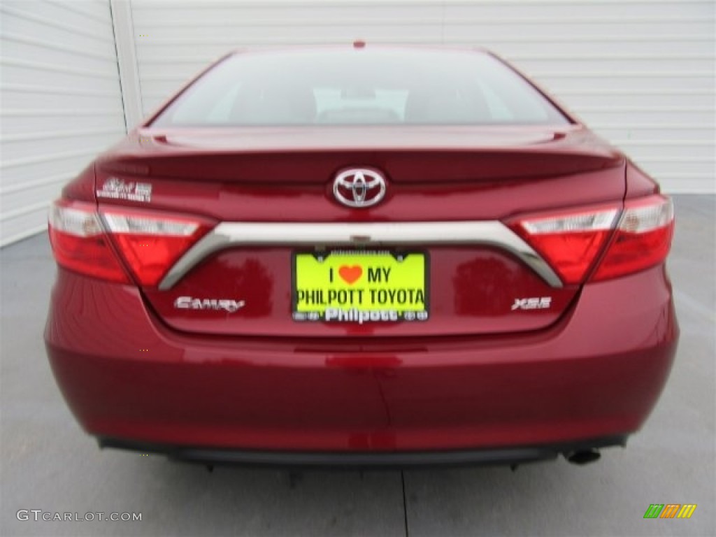 2015 Camry XSE - Ruby Flare Pearl / Black photo #8