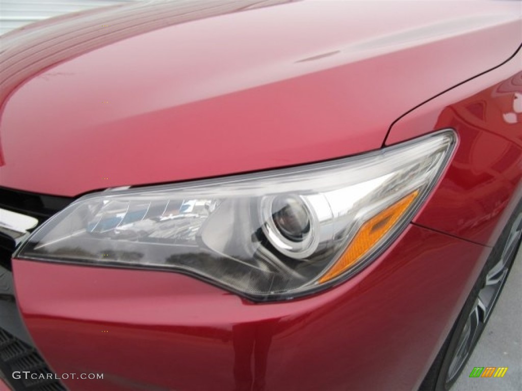 2015 Camry XSE - Ruby Flare Pearl / Black photo #49