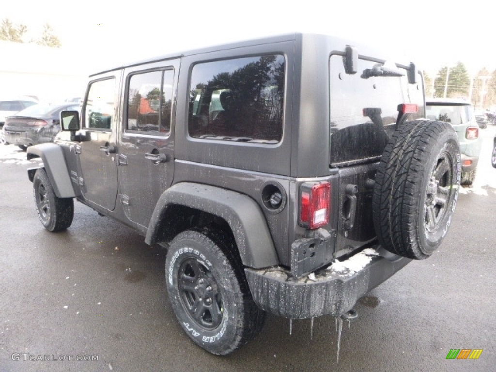 2017 Wrangler Unlimited Sport 4x4 - Granite Crystal Metallic / Black photo #5