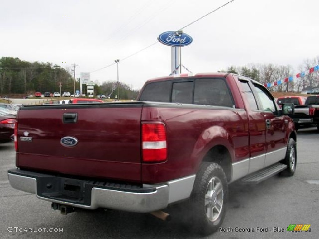 2005 F150 XLT SuperCab - Dark Copper Metallic / Tan photo #5