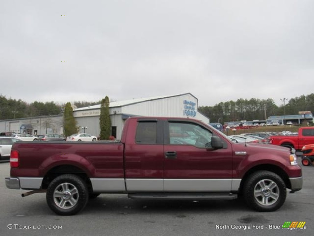 2005 F150 XLT SuperCab - Dark Copper Metallic / Tan photo #6