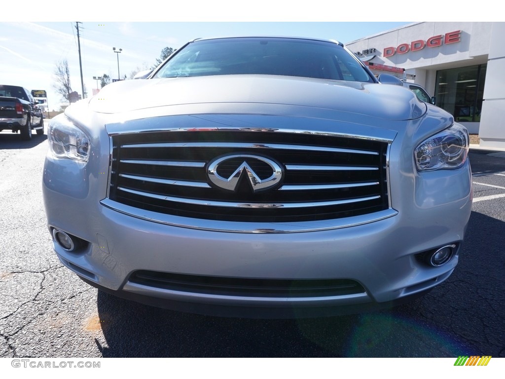 2014 QX60 3.5 AWD - Glacial Silver / Graphite photo #2