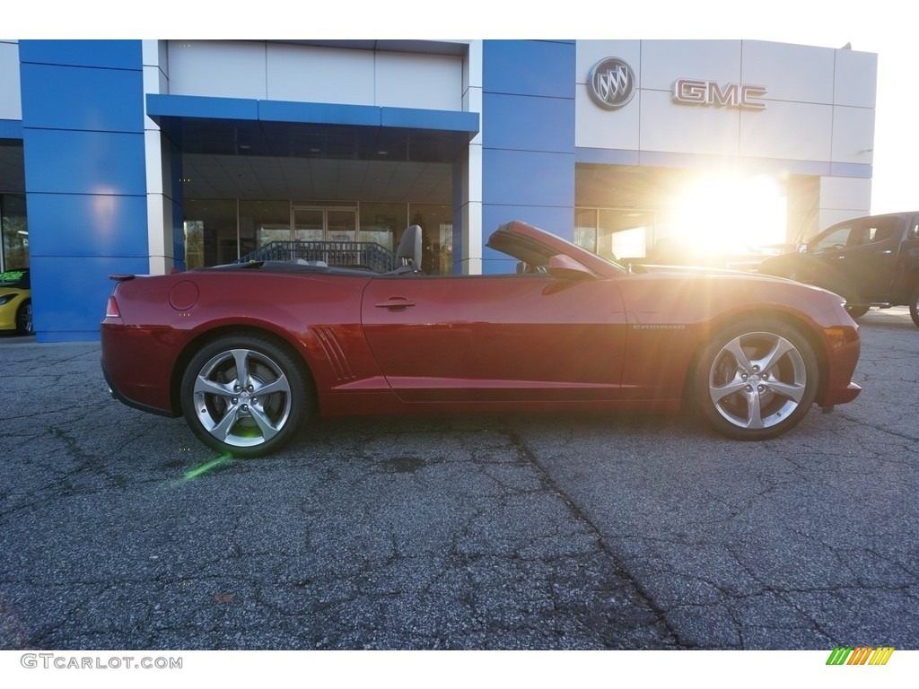 2015 Camaro SS Convertible - Crystal Red Tintcoat / Gray photo #8