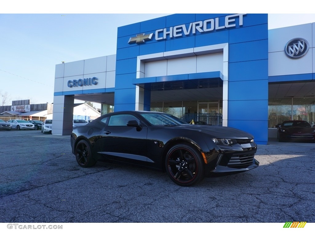 2017 Camaro LT Coupe - Black / Adrenaline Red photo #1