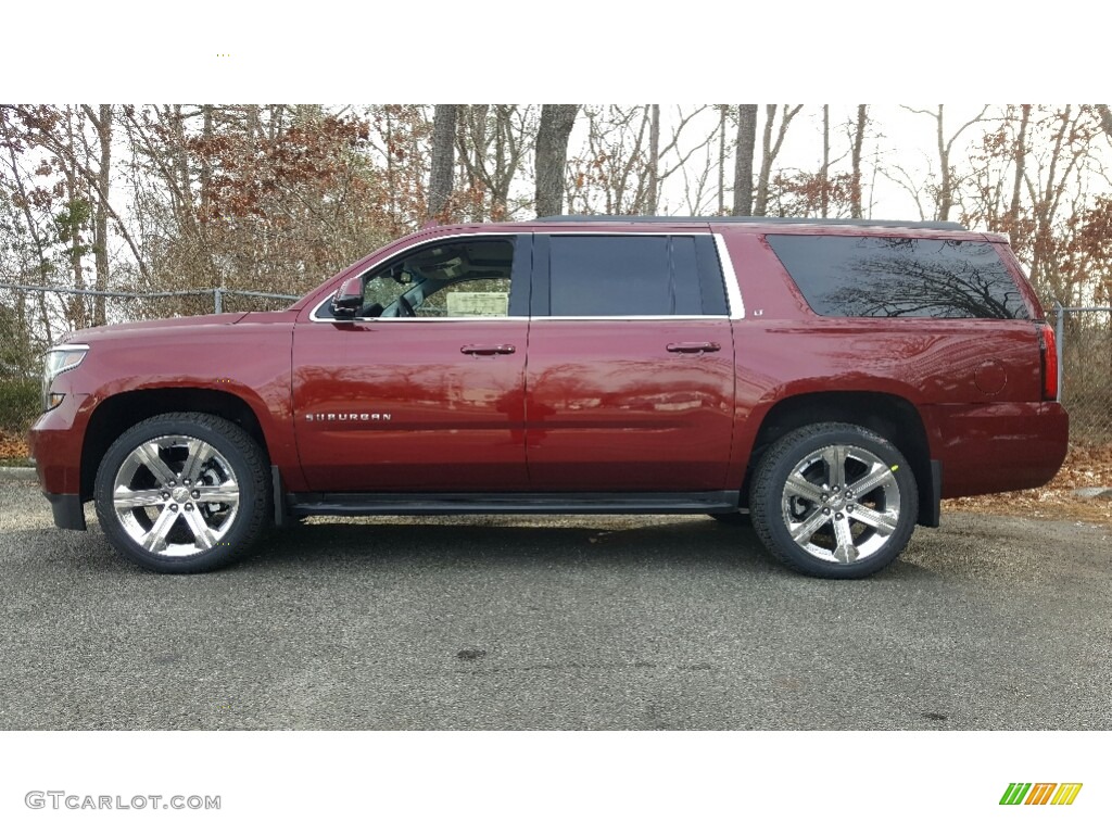 Siren Red Tintcoat 2017 Chevrolet Suburban LT 4WD Exterior Photo #117593451