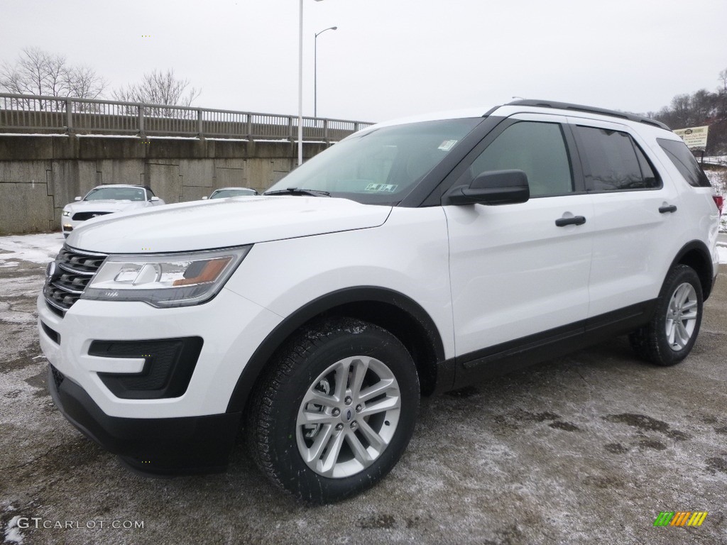 2017 Explorer 4WD - Oxford White / Medium Light Camel photo #6