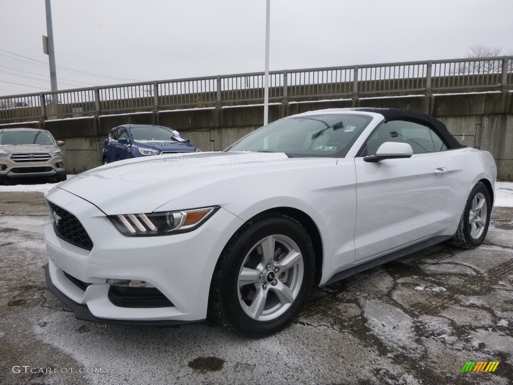 2017 Mustang V6 Convertible - Oxford White / Ebony photo #7