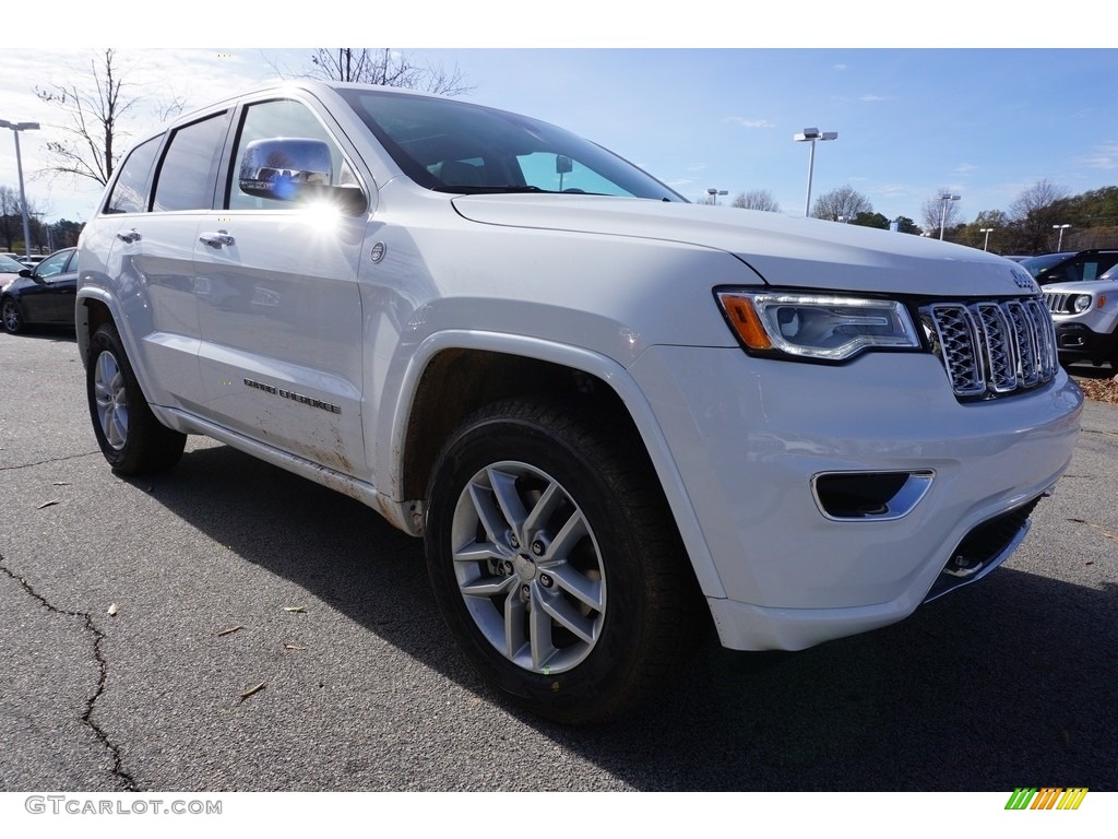 2017 Grand Cherokee Overland 4x4 - Bright White / Brown/Light Frost Beige photo #4