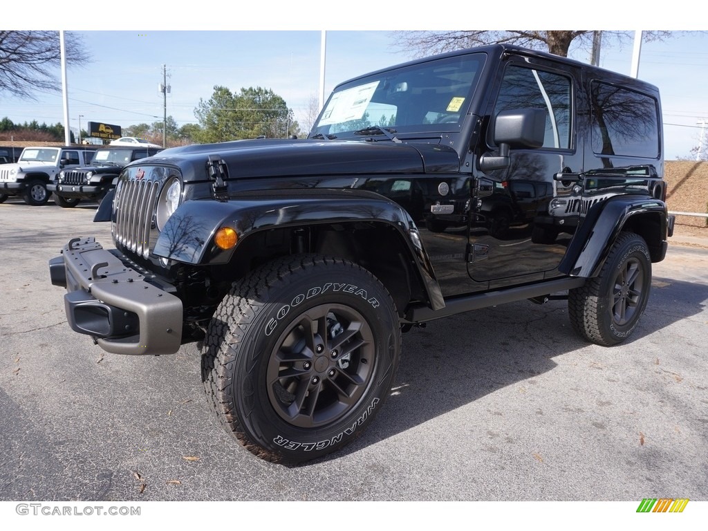 2017 Wrangler 75th Anniversary Edition 4x4 - Black / Black/Dark Saddle photo #1