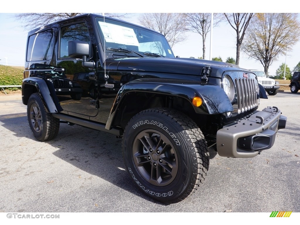 2017 Wrangler 75th Anniversary Edition 4x4 - Black / Black/Dark Saddle photo #4
