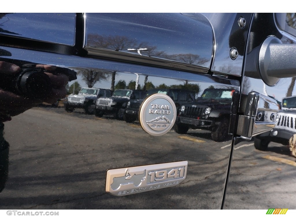 2017 Wrangler 75th Anniversary Edition 4x4 - Black / Black/Dark Saddle photo #6