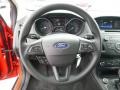 2016 Ford Focus Charcoal Black Interior Steering Wheel Photo