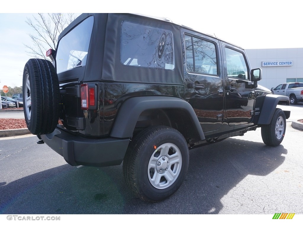 2017 Wrangler Unlimited Sport 4x4 - Black / Black photo #3