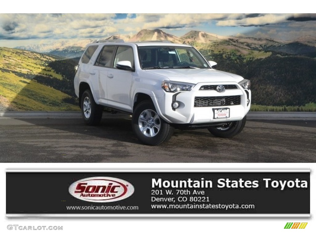 2016 4Runner SR5 Premium 4x4 - Super White / Black photo #1