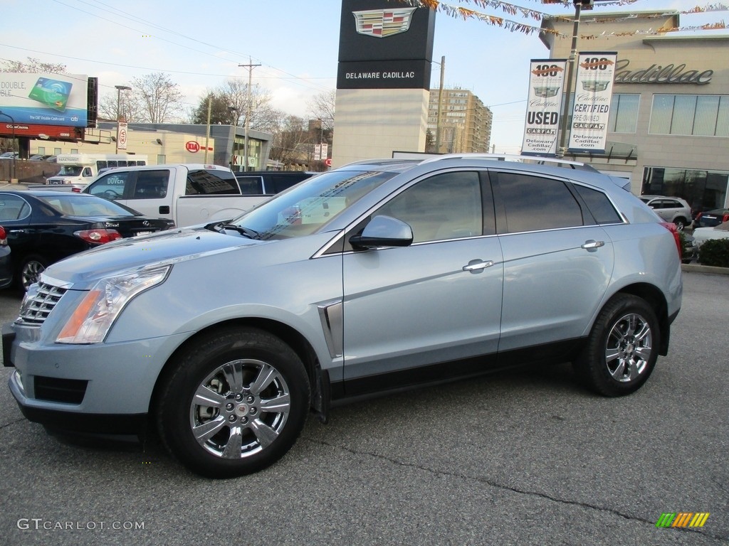 2014 SRX Luxury AWD - Glacier Blue Metallic / Ebony/Ebony photo #2