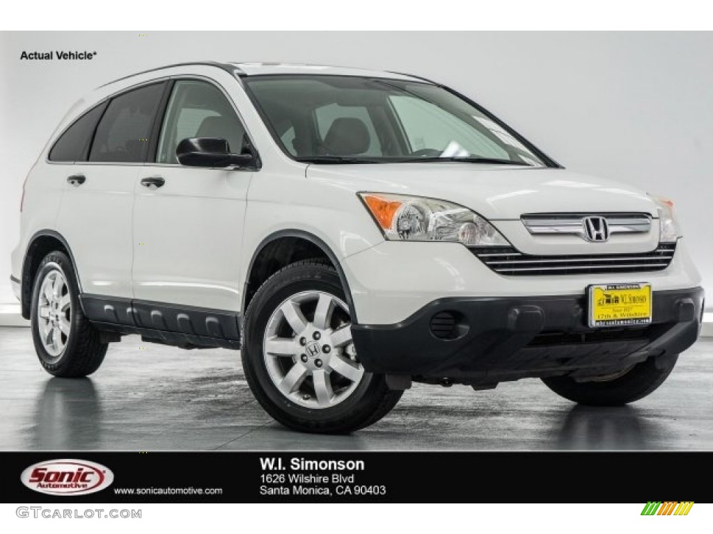 2007 CR-V EX - Taffeta White / Gray photo #1