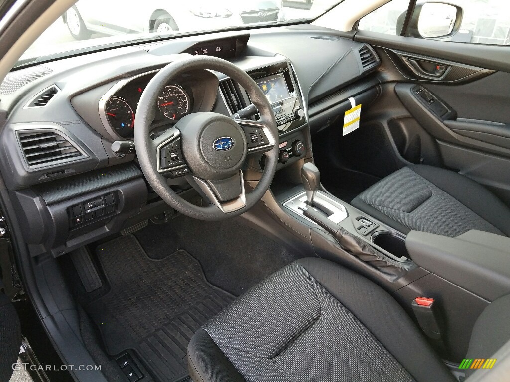 Black Interior 2017 Subaru Impreza 2.0i Premium 4-Door Photo #117602043