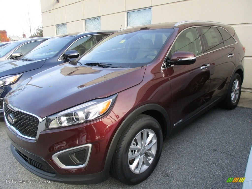 Sangria 2017 Kia Sorento LX V6 AWD Exterior Photo #117602742