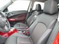 2017 Nissan Juke Black/Red Interior Front Seat Photo