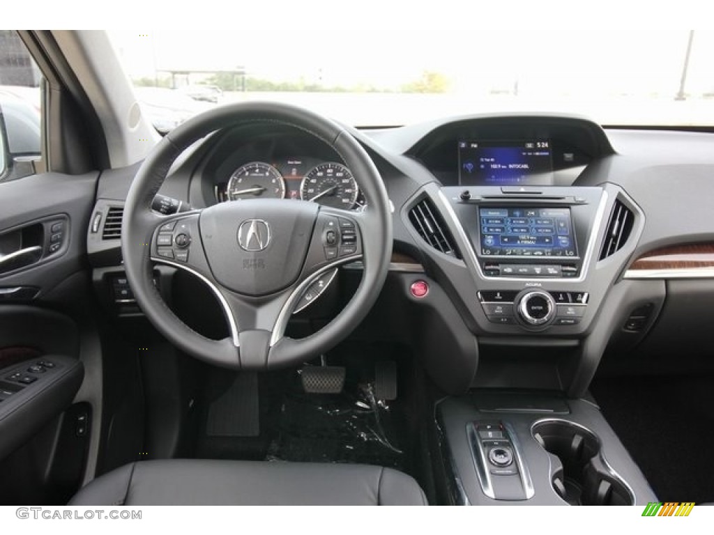 2017 Acura MDX SH-AWD Ebony Dashboard Photo #117604143