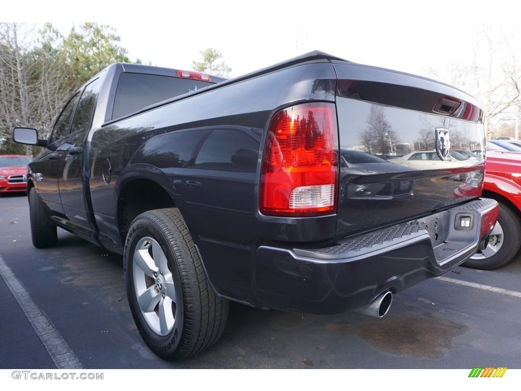 2014 1500 Express Quad Cab - Maximum Steel Metallic / Black/Diesel Gray photo #2
