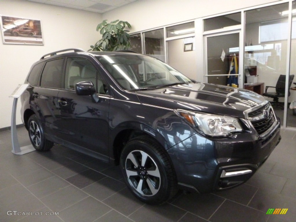 2017 Forester 2.5i Premium - Dark Gray Metallic / Gray photo #1