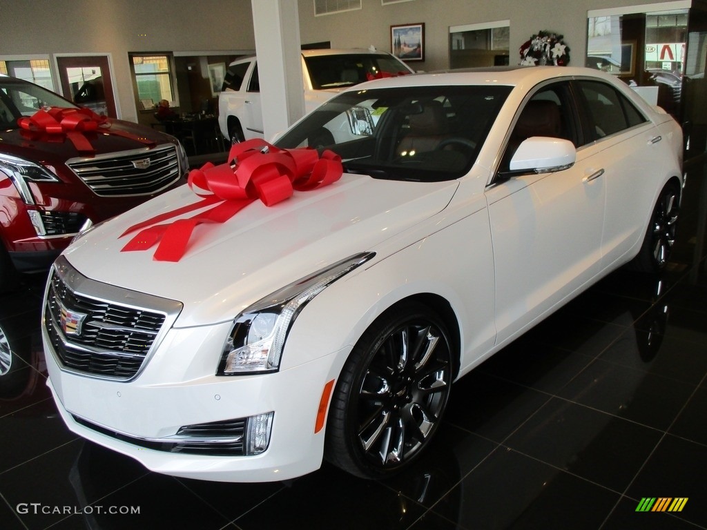 Crystal White Tricoat 2017 Cadillac ATS Premium Perfomance Exterior Photo #117605454