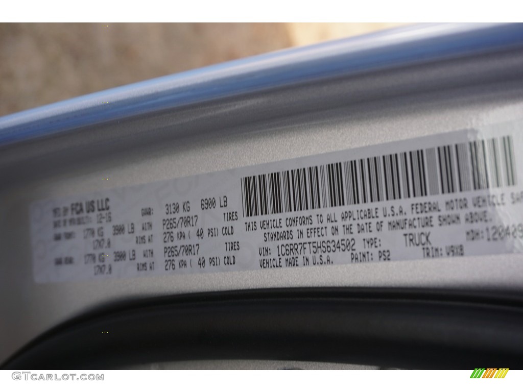 2017 1500 Express Quad Cab 4x4 - Bright Silver Metallic / Black/Diesel Gray photo #8